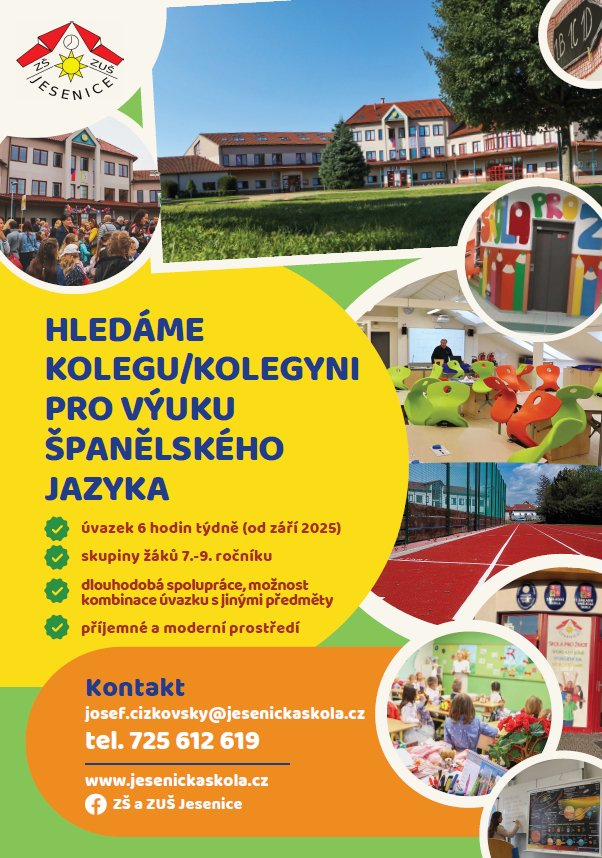 hledáme učitele španělštiny - česky 